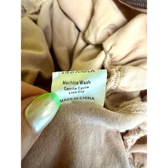 Girlhood Cotton Ruffle Hem Twirl Dress Pink Mauve Tank Style Size 5 - Picture 9 of 9